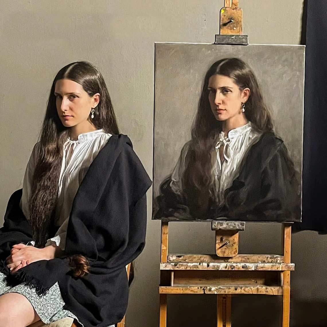 Reflections of Self: A Portrait's Journey from Easel to Heirloom