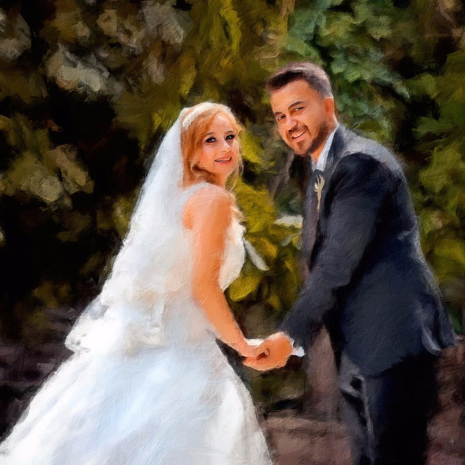 When Our Wedding Became Art: The Portrait That Stole Our Hearts
