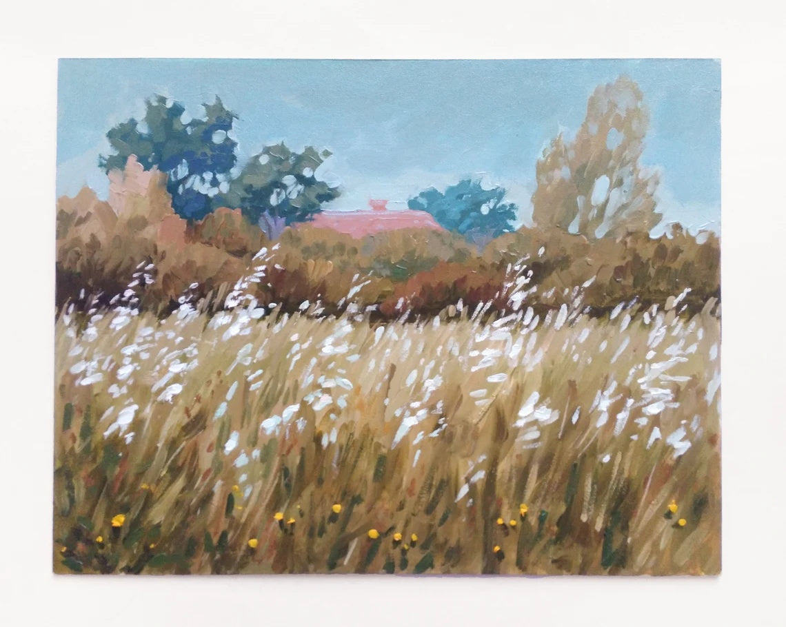 Embracing Nature's Serenade: My Charming Encounter with a Pastoral Oil Painting