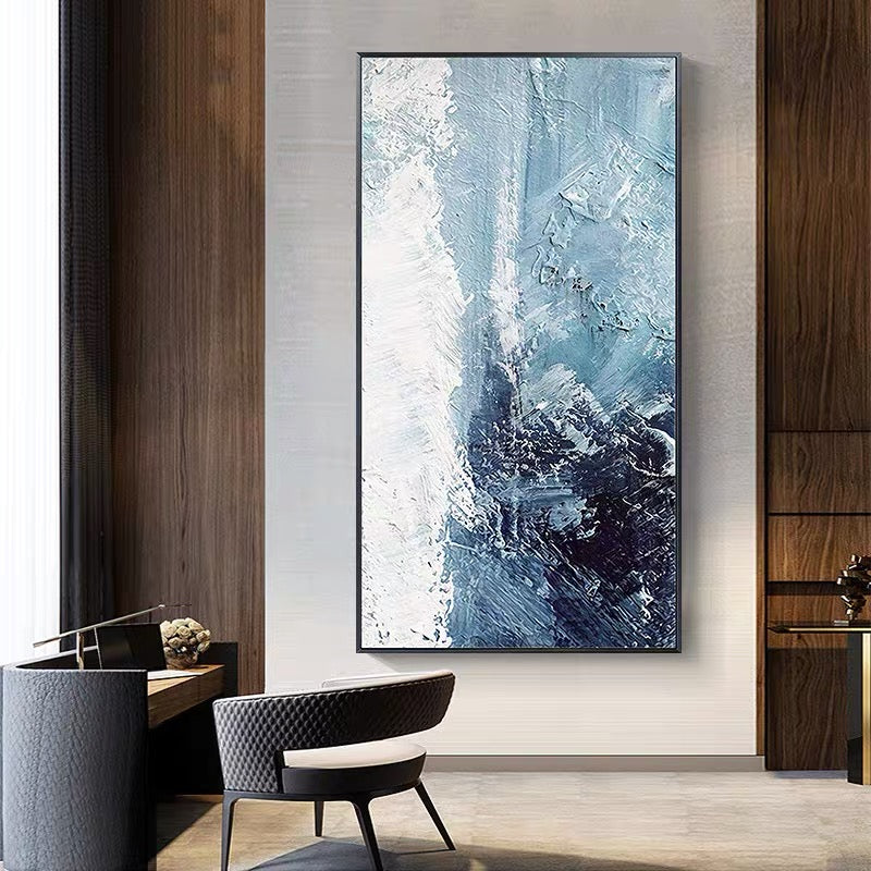 Icy Depths - Abstract Art