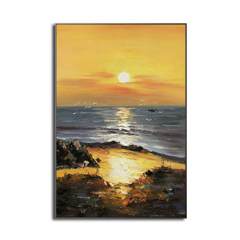 Golden Shores: Sunset Splendor