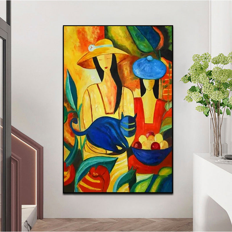 Vibrant Cubist Harmony