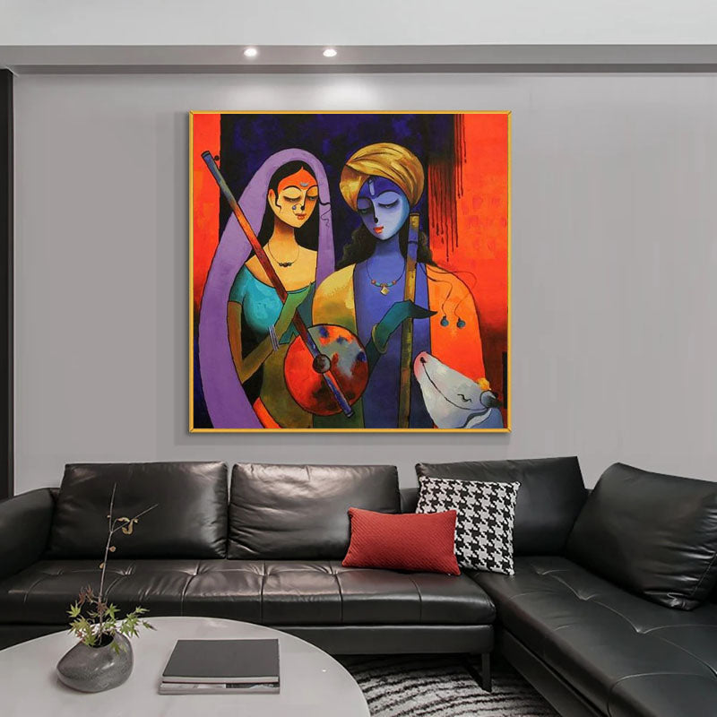 Divine Harmony Colorful Canvas Art