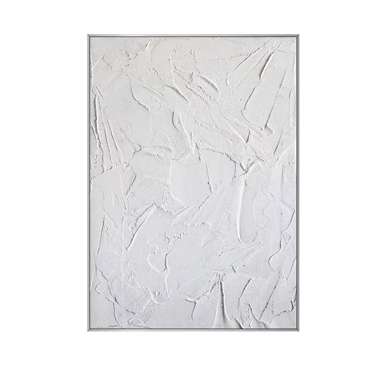 White Serenity - Textured Canvas