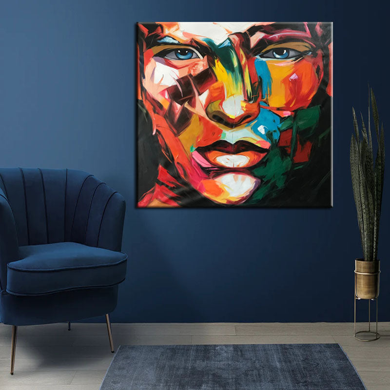 Colorful Visage: Expressive Art