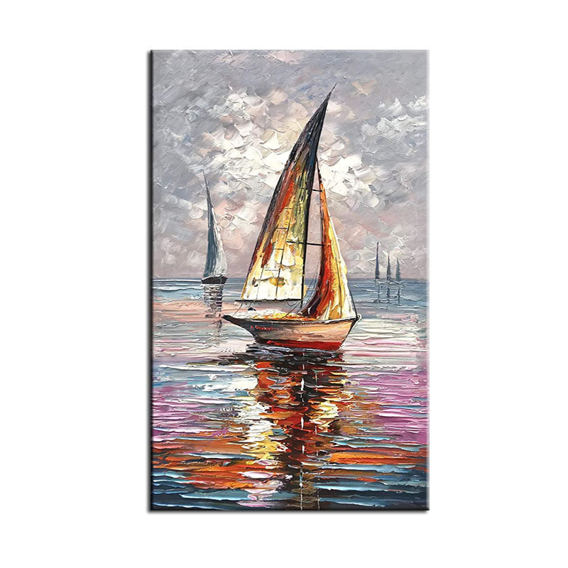 Sunset Sails: Vibrant Reflections