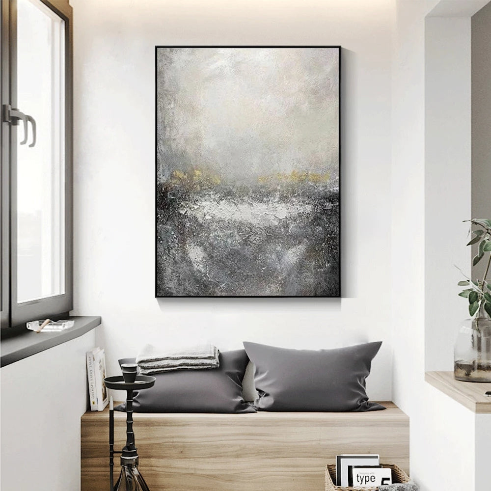 Misty Horizon - Abstract Art