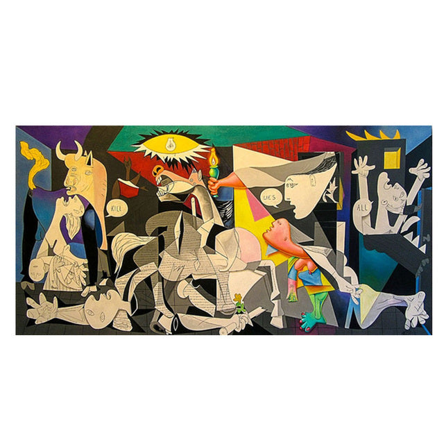 Vivid Cubist Masterpiece Canvas