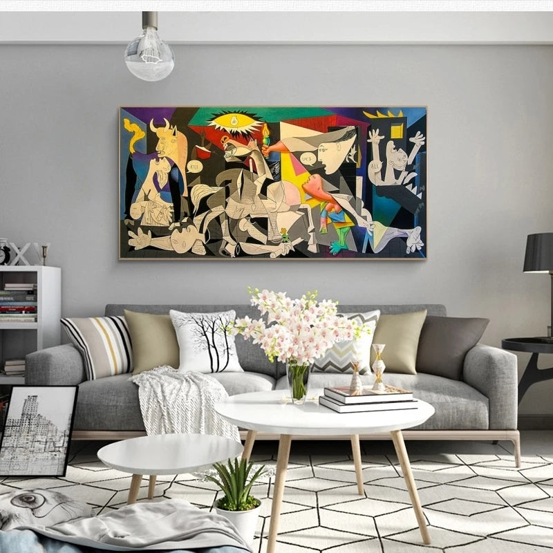 Vivid Cubist Masterpiece Canvas