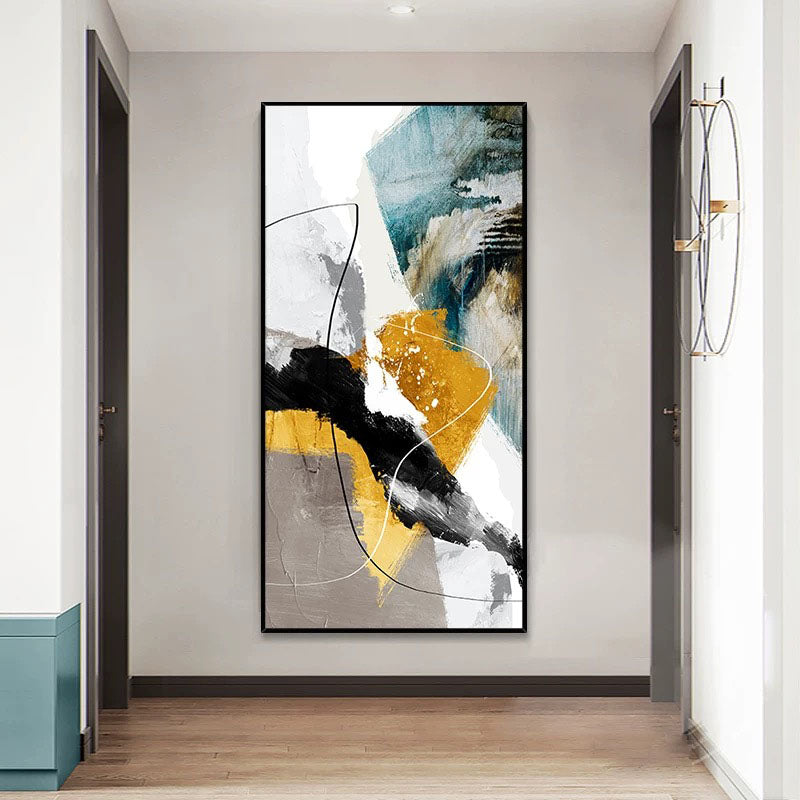 Modern Contrast - Abstract Acrylic Painting on Canvas