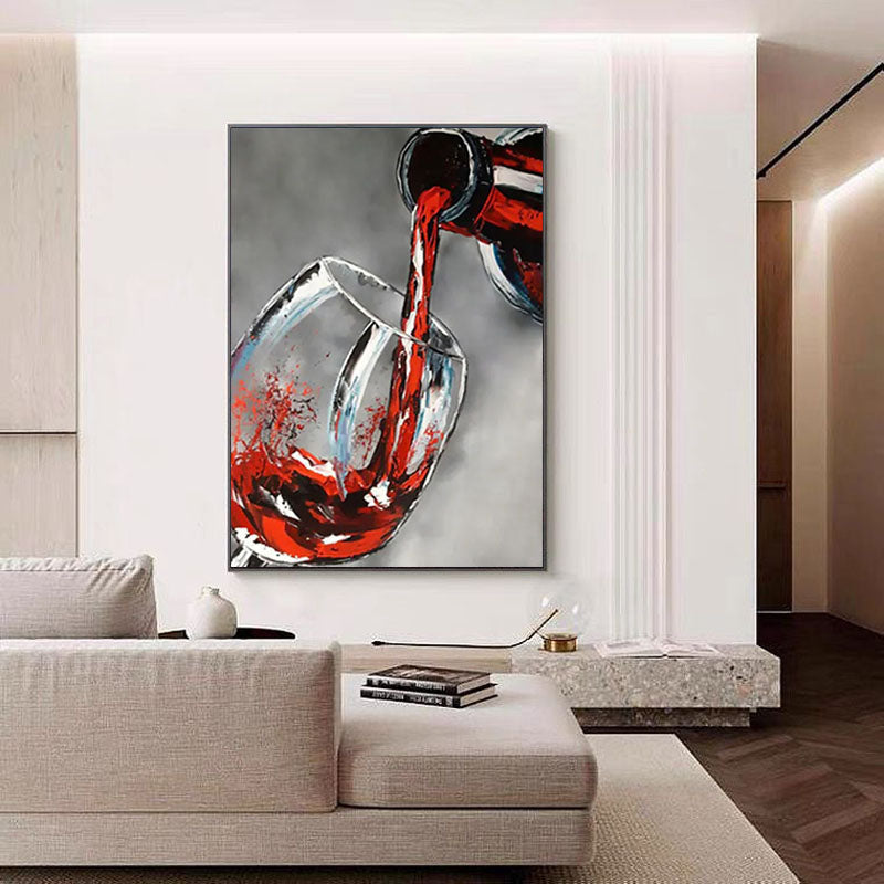 Red Pour: Dynamic Wine Art