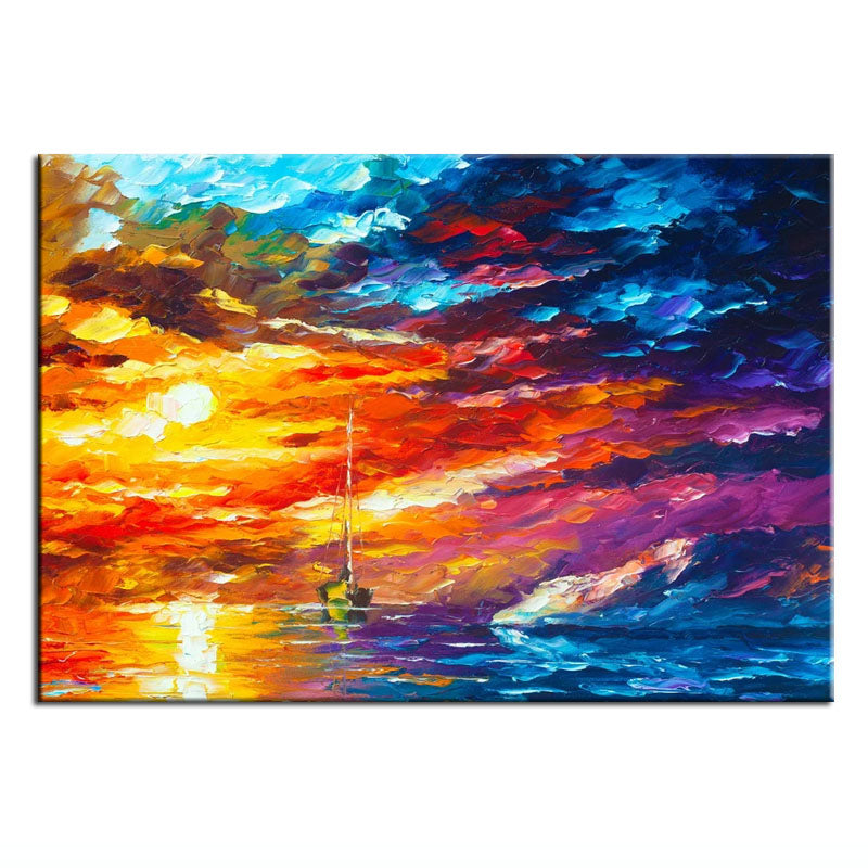 Tropical Sunset - Vibrant Art