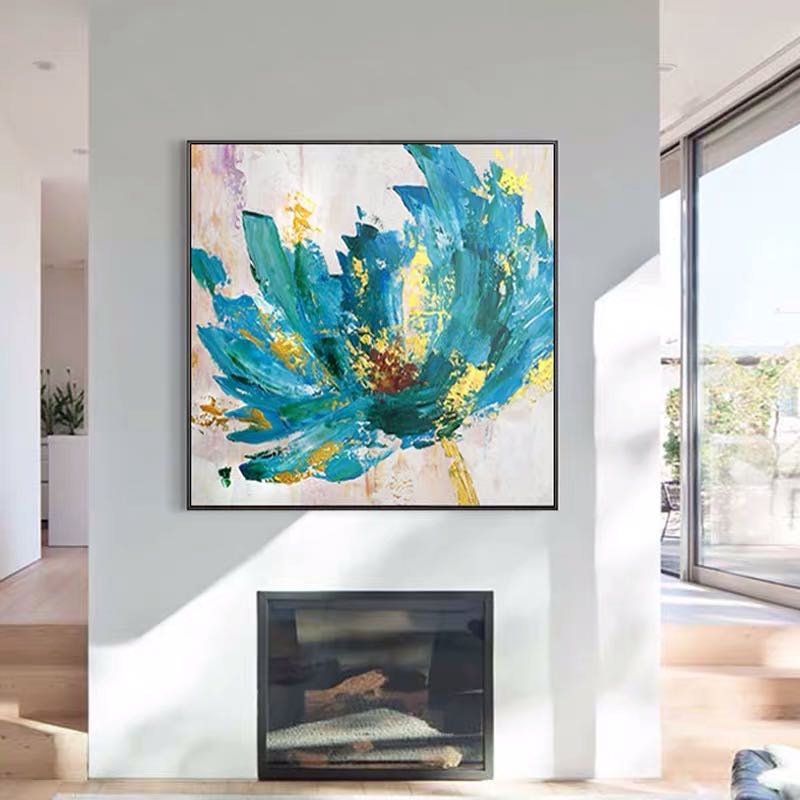 Explosive Bloom Abstract Wall Art