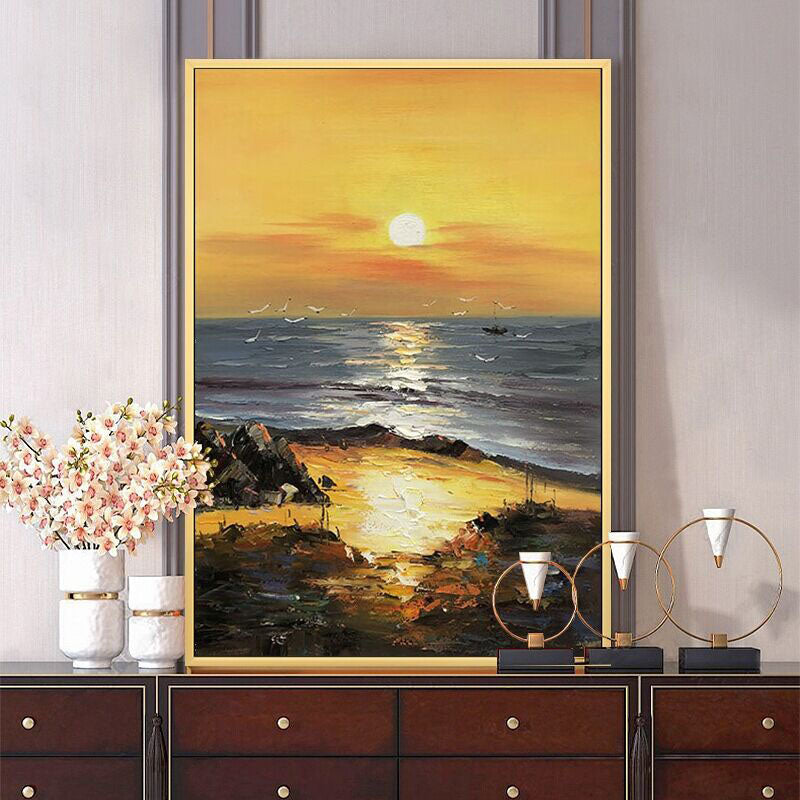 Golden Shores: Sunset Splendor