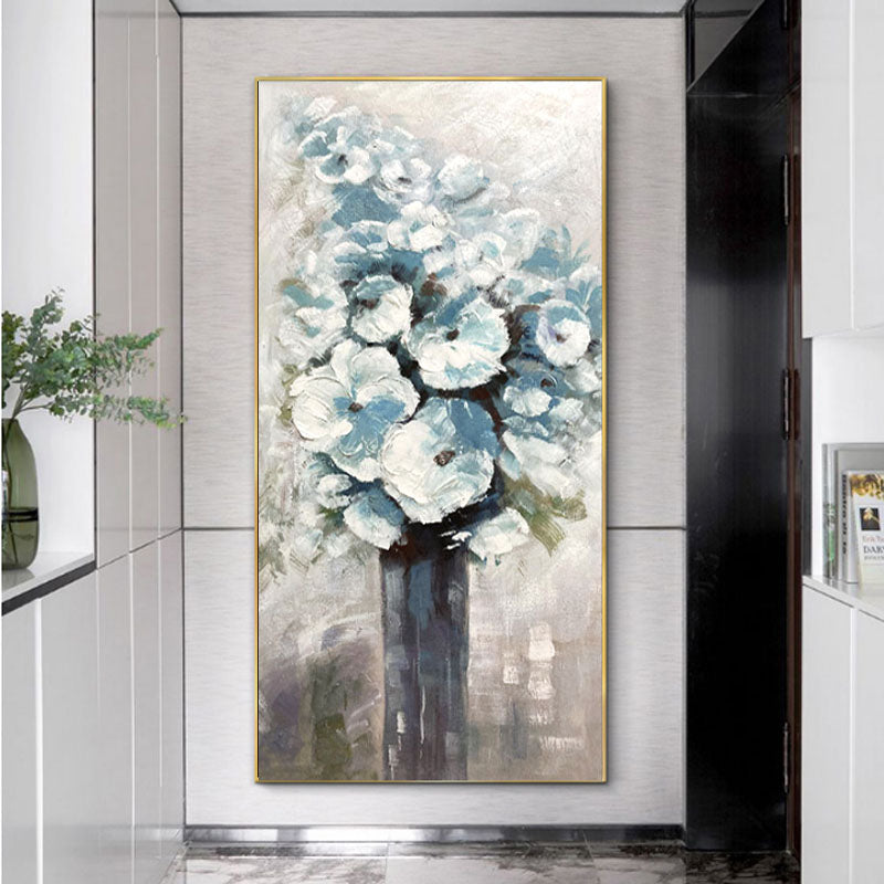 "Eternal Bloom" Textured Floral Oil Painting
