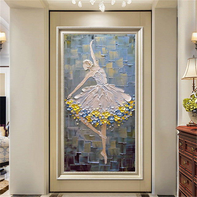 Grace in Motion: Ballet Dancer Canvas Art