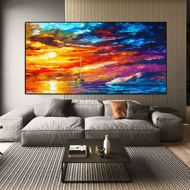 Tropical Sunset - Vibrant Art