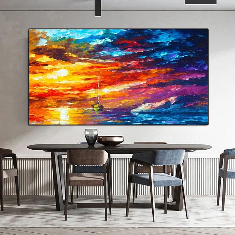 Tropical Sunset - Vibrant Art