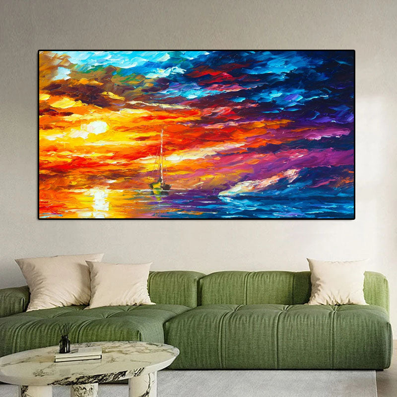 Tropical Sunset - Vibrant Art