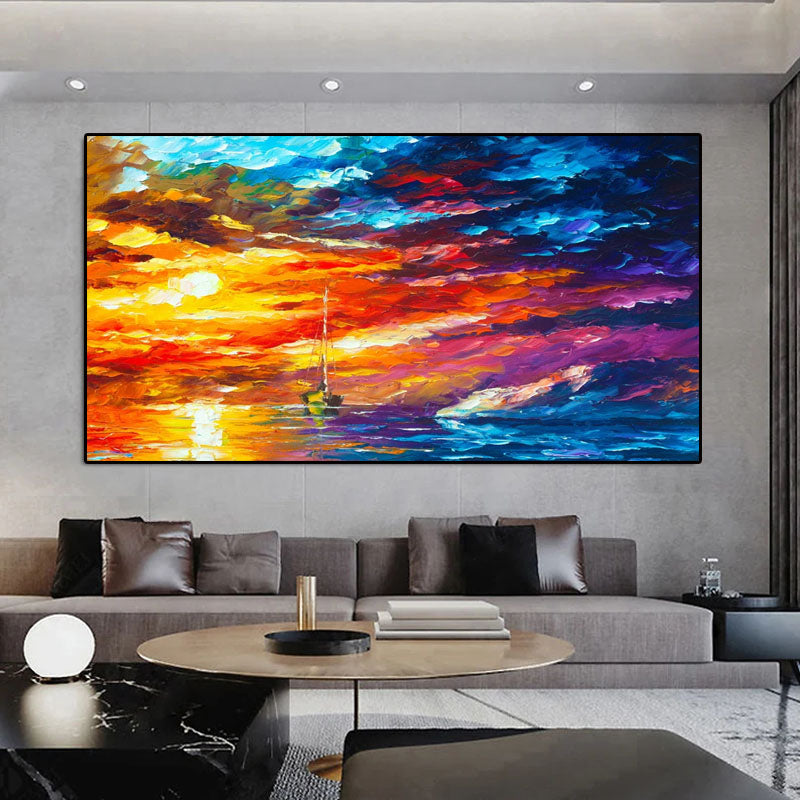 Tropical Sunset - Vibrant Art