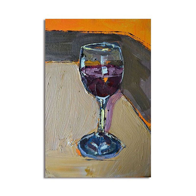 Glass of Red: Abstract Still Life