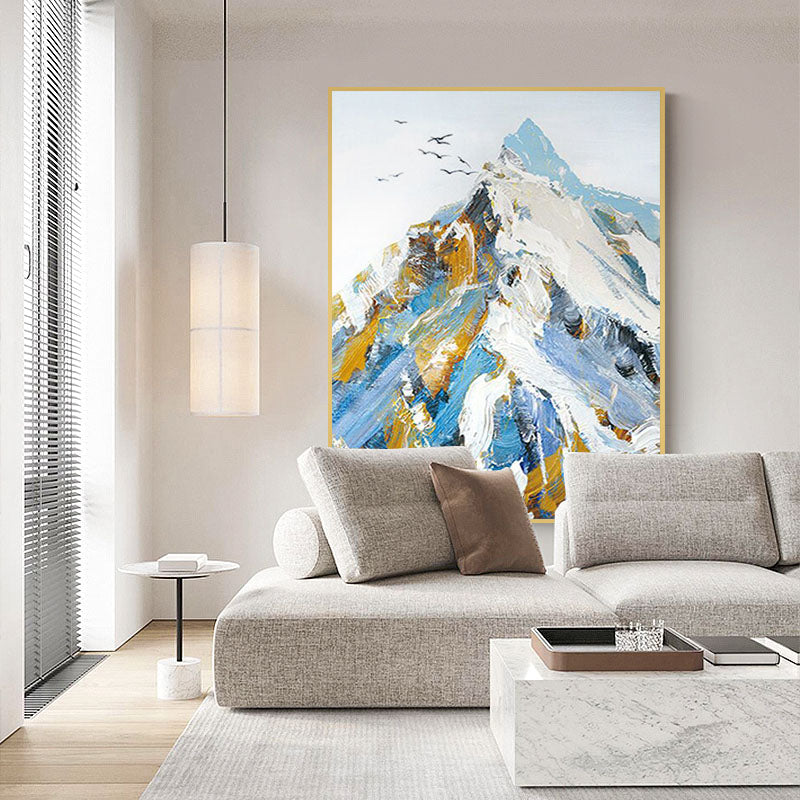 Majestic Mountain Peak Canvas Art