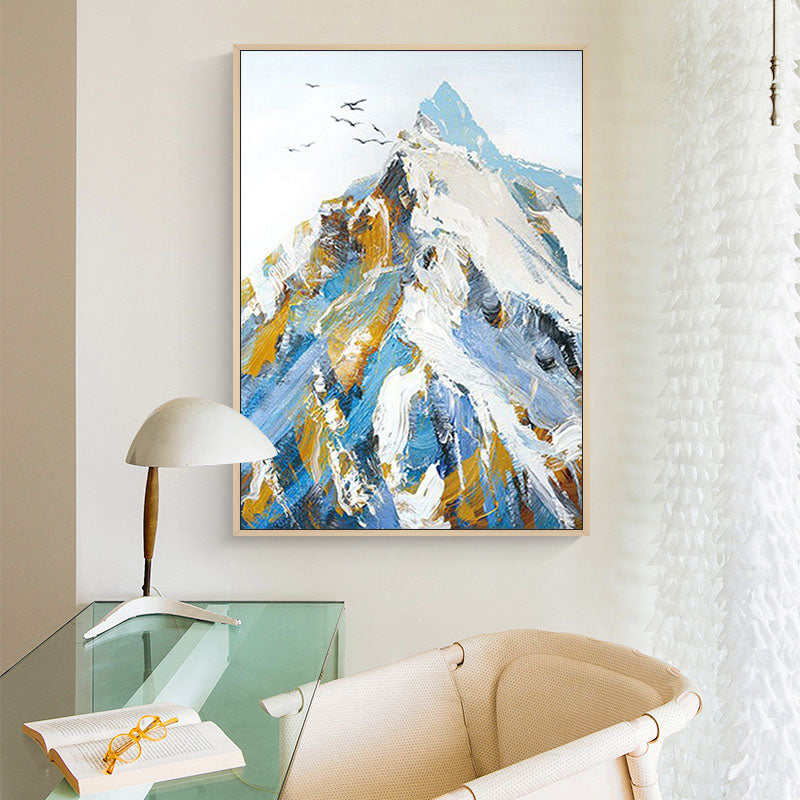 Majestic Mountain Peak Canvas Art