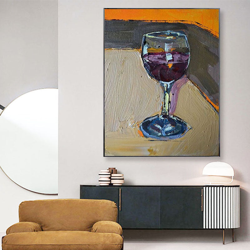 Glass of Red: Abstract Still Life