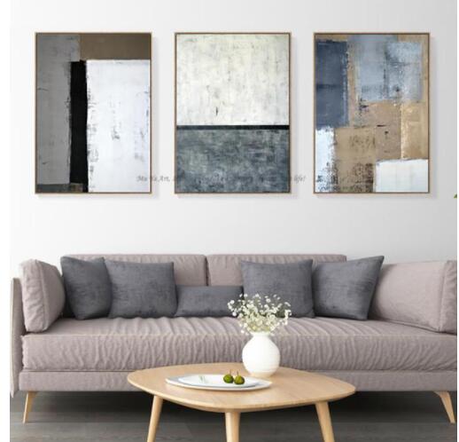 Neutral Elegance - Abstract Trio