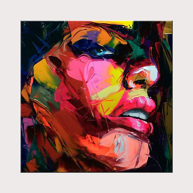 Vibrant Visage - Abstract Portrait