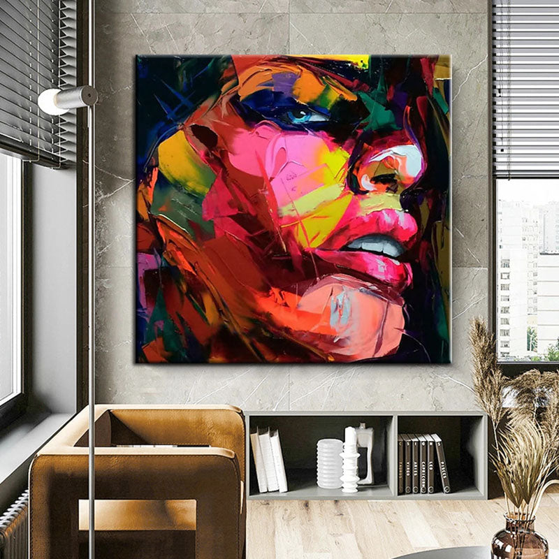 Vibrant Visage - Abstract Portrait