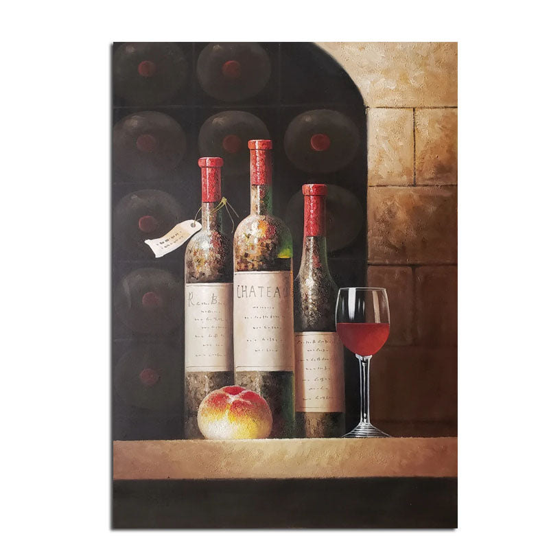 Vintage Elegance: Wine Still Life