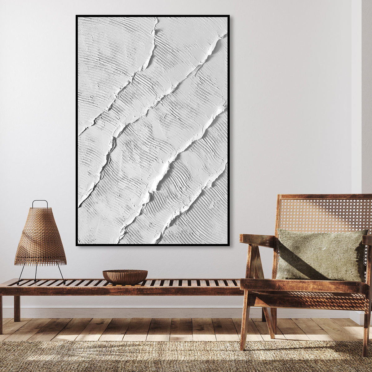 Abstract Ripple Texture Canvas Art