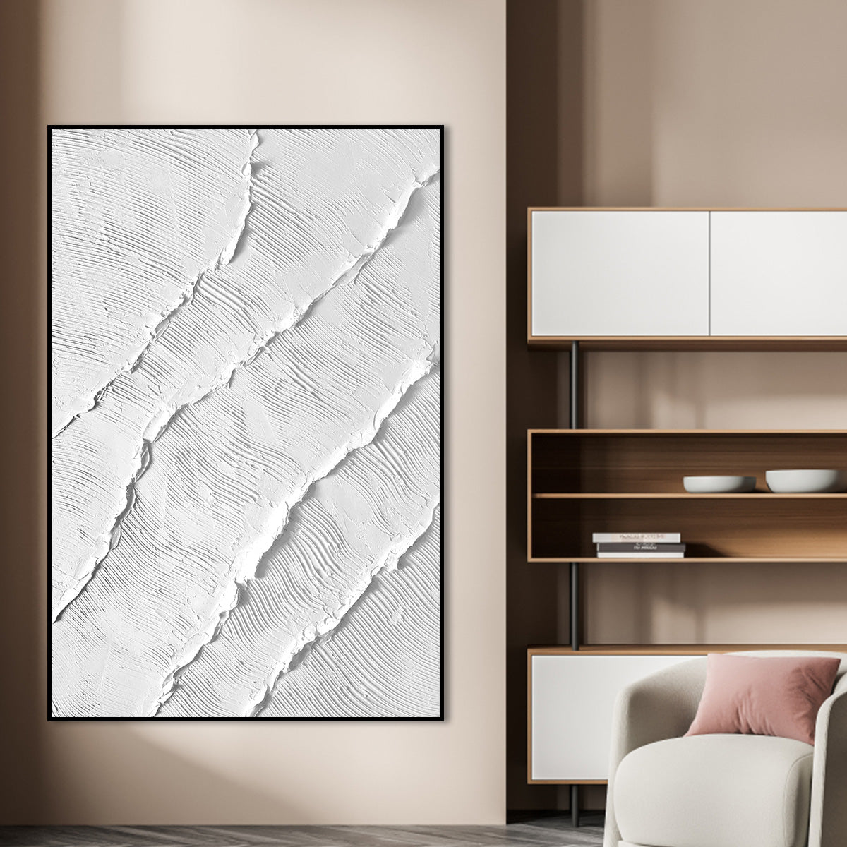 Abstract Ripple Texture Canvas Art