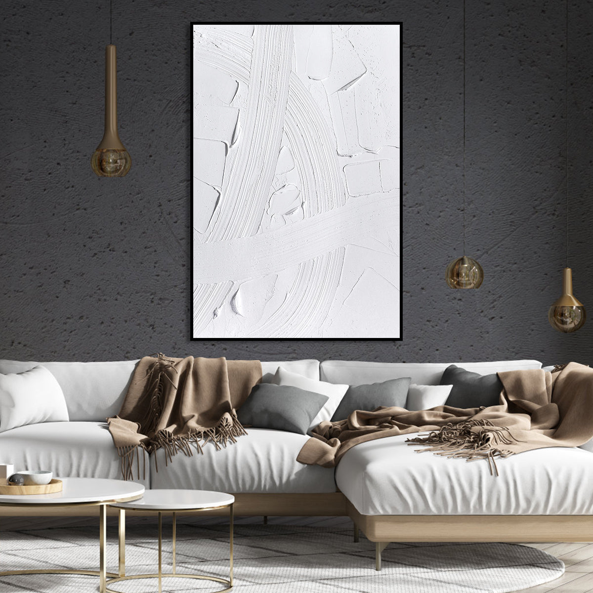 Elegance in White: Abstract Textures