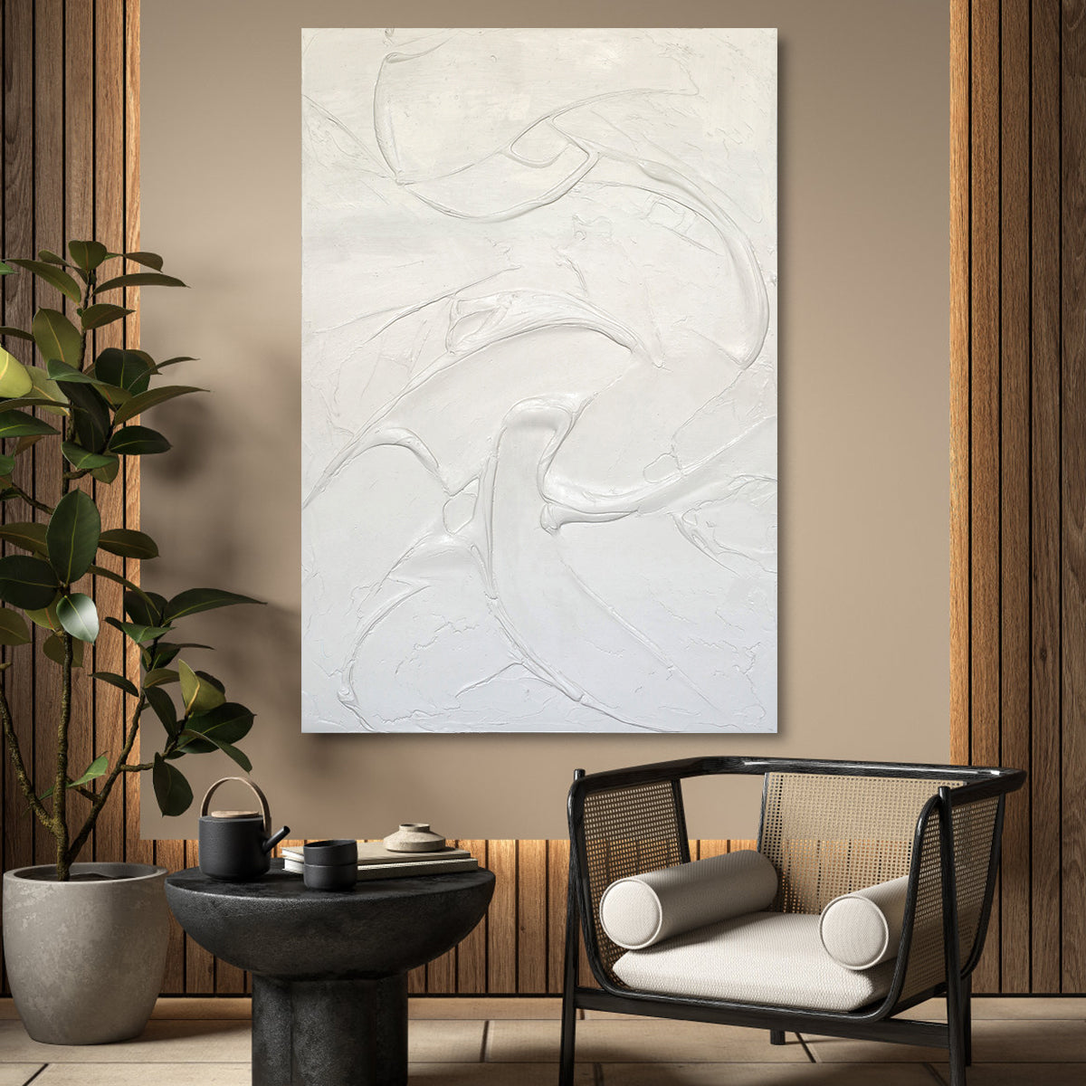 Serene Flow in White