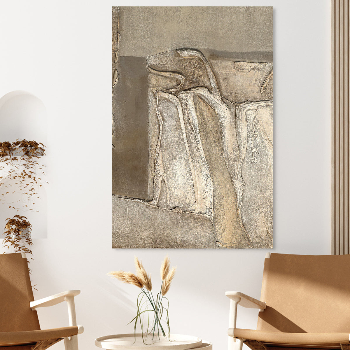 Earthy Textured Abstract Elegance