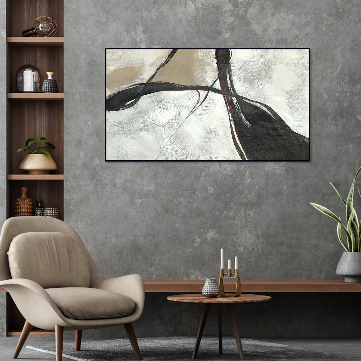 Flowing Elegance: Minimalist Abstract Lines