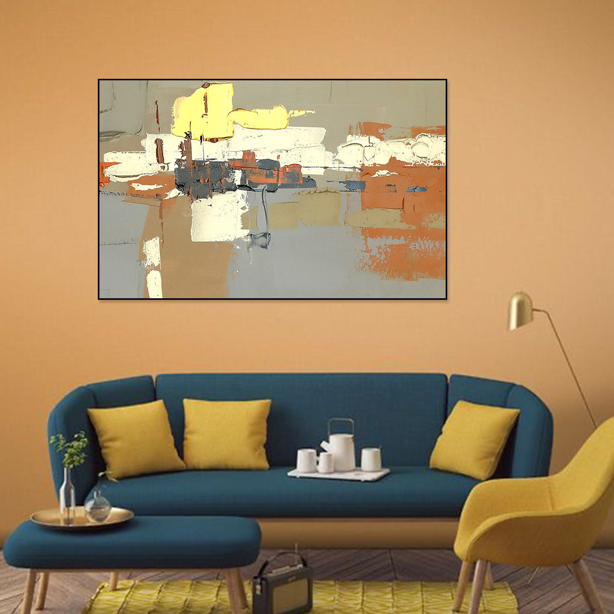 Urban Rhythm: Abstract Geometric Canvas