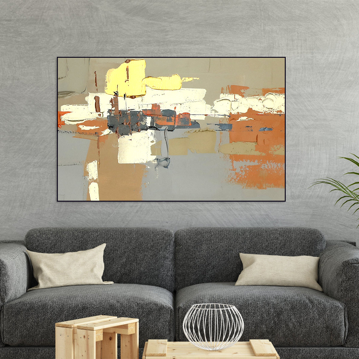 Urban Rhythm: Abstract Geometric Canvas