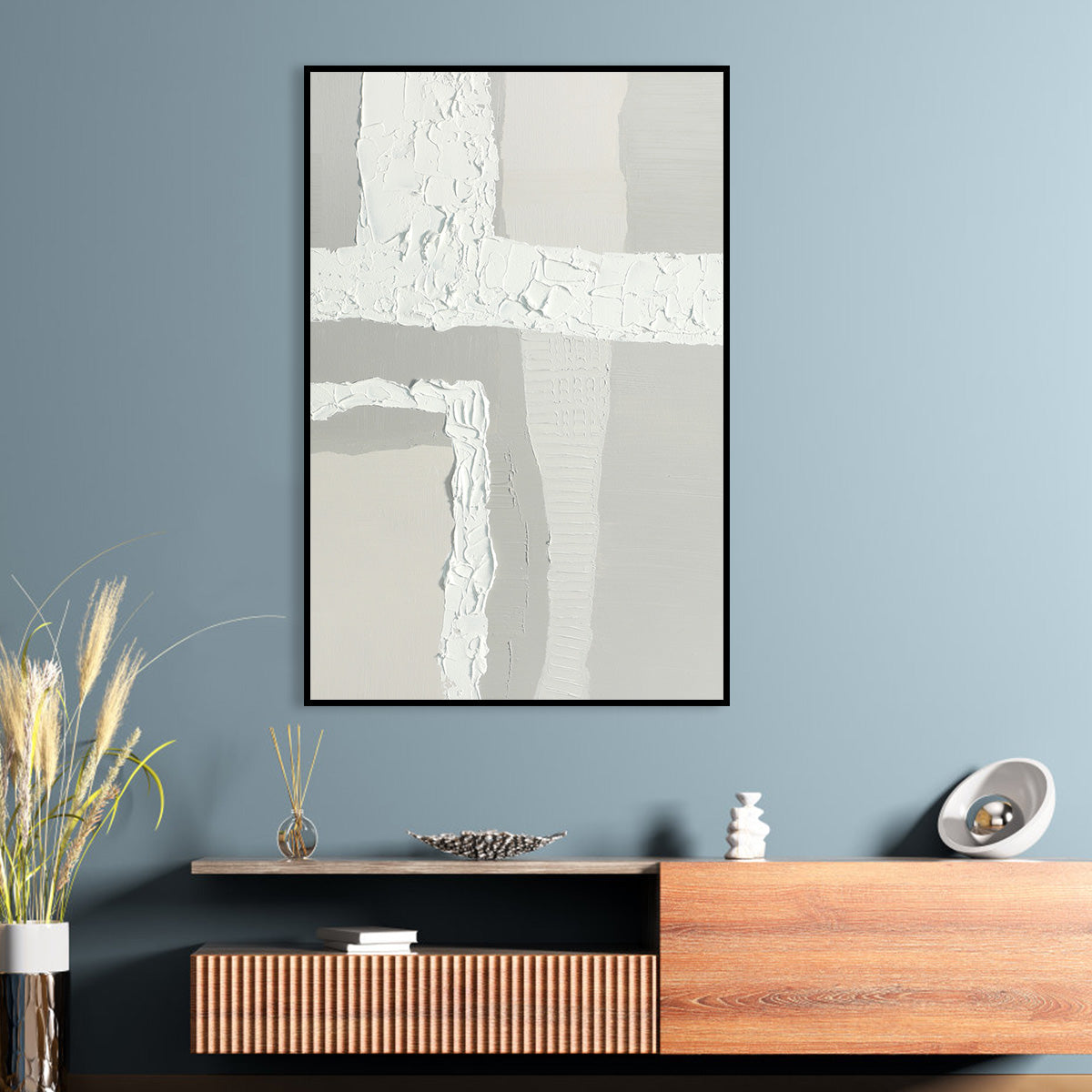 Modern Minimalist Textured Canvas