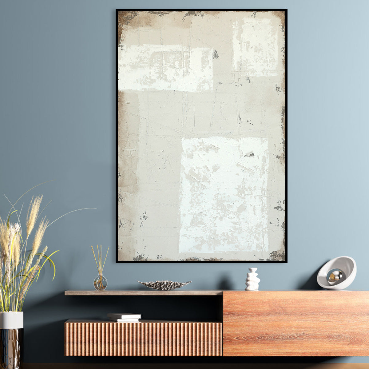 Rustic Textured Abstract Canvas