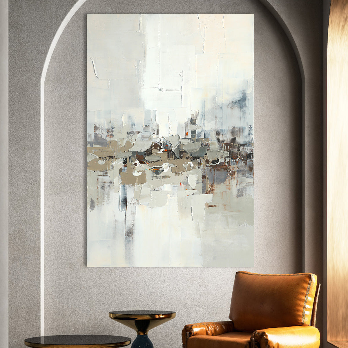 Urban Serenity Abstract Canvas