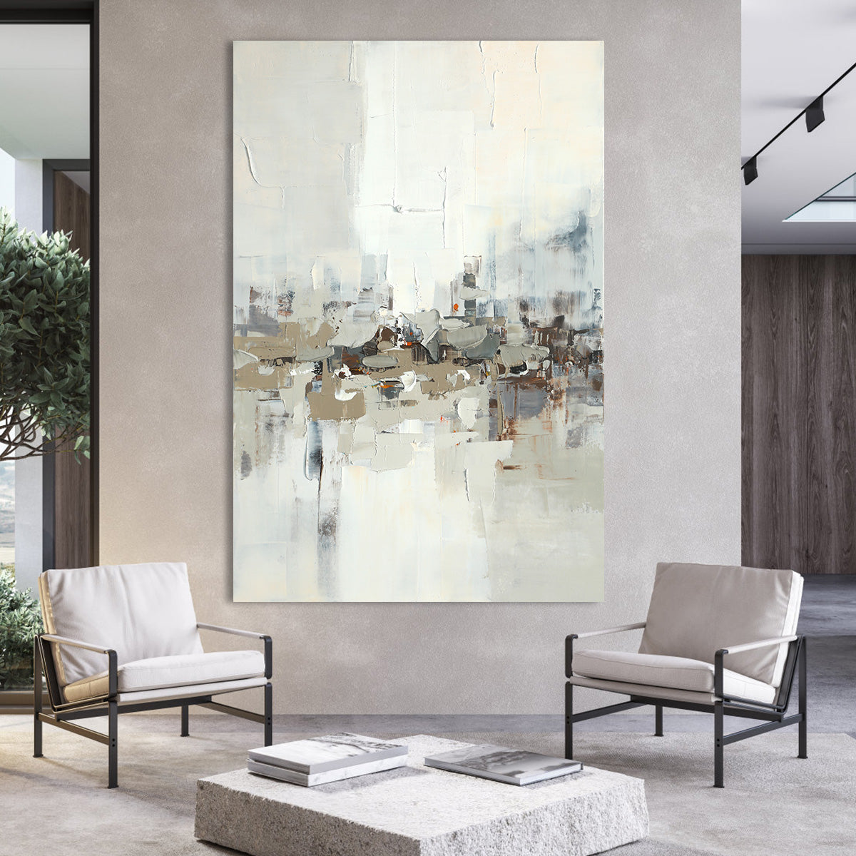 Urban Serenity Abstract Canvas