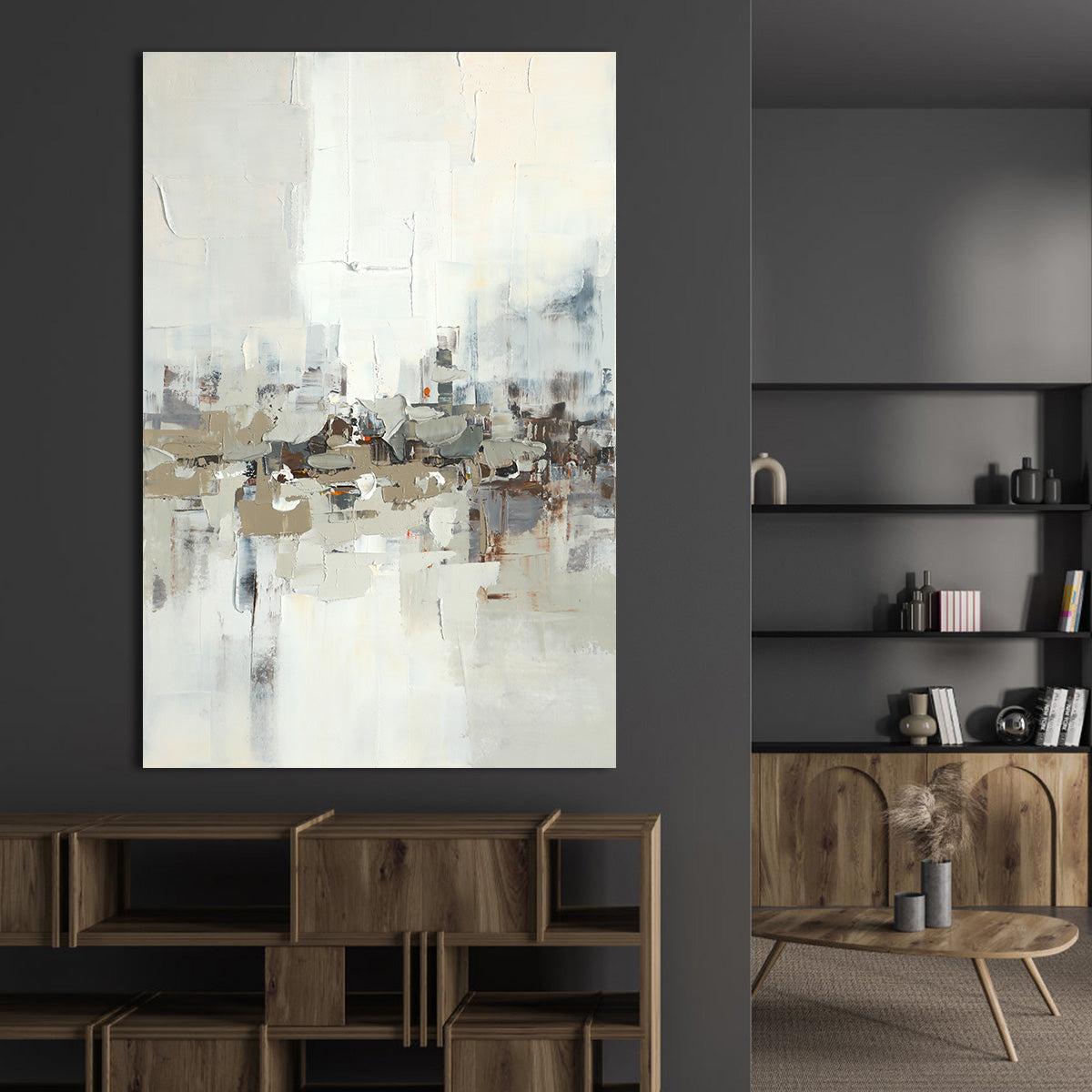 Urban Serenity Abstract Canvas