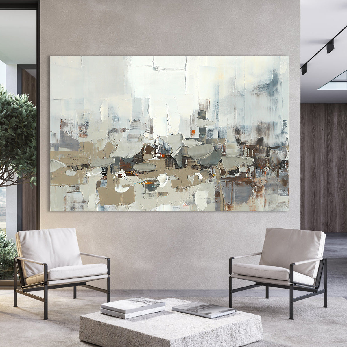 Cityscape Serenity Abstract Canvas