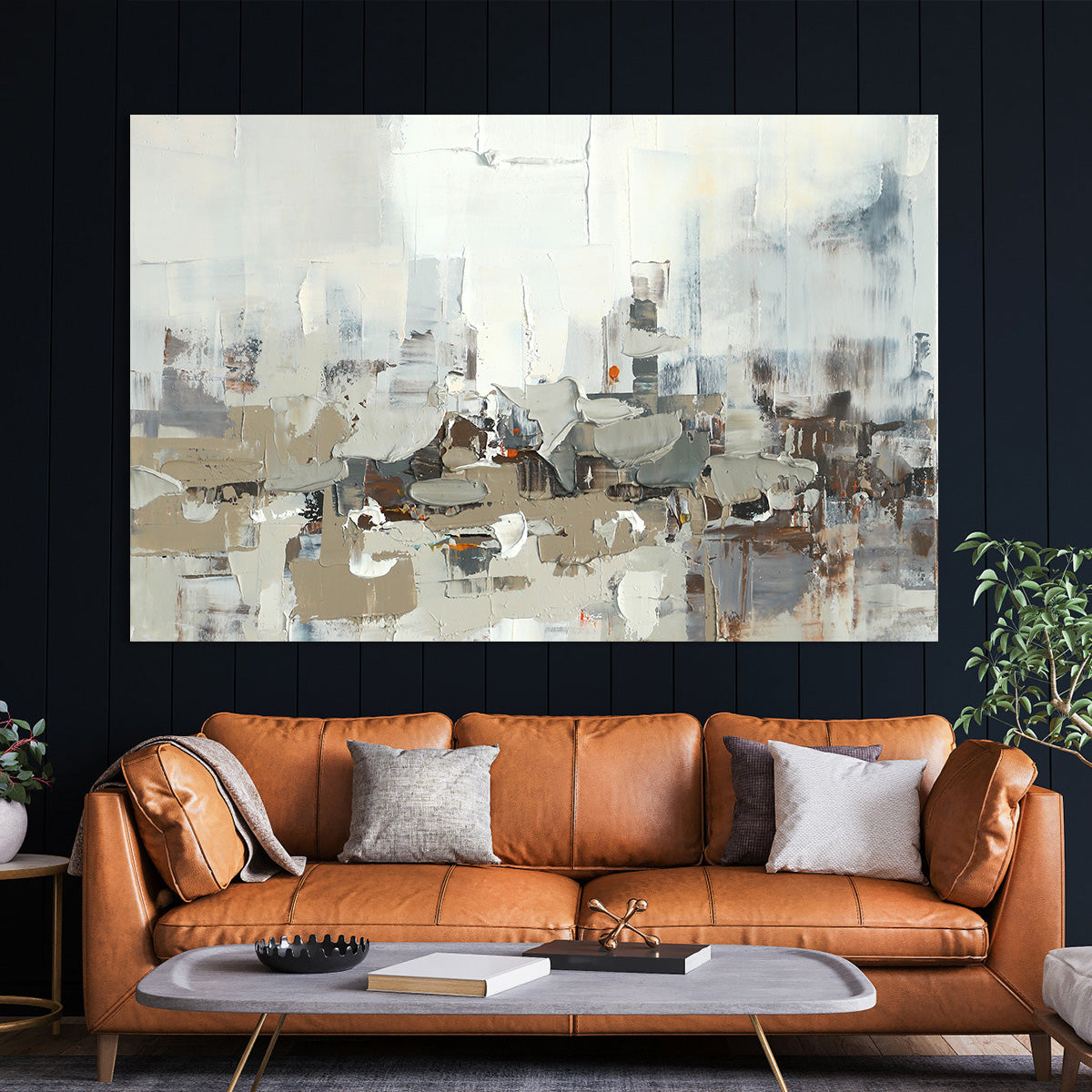 Cityscape Serenity Abstract Canvas