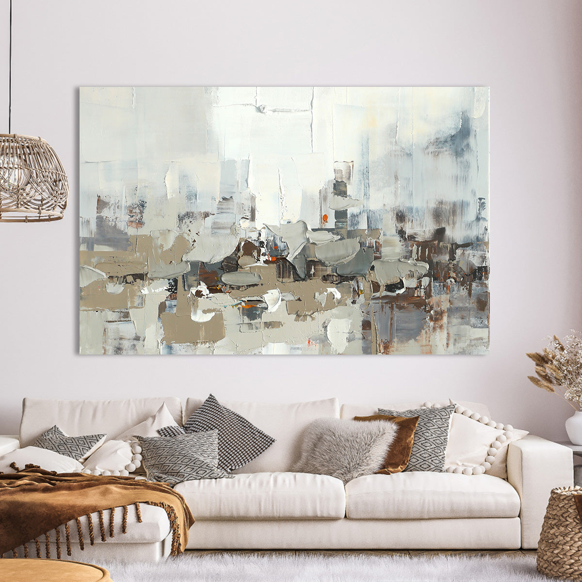 Cityscape Serenity Abstract Canvas