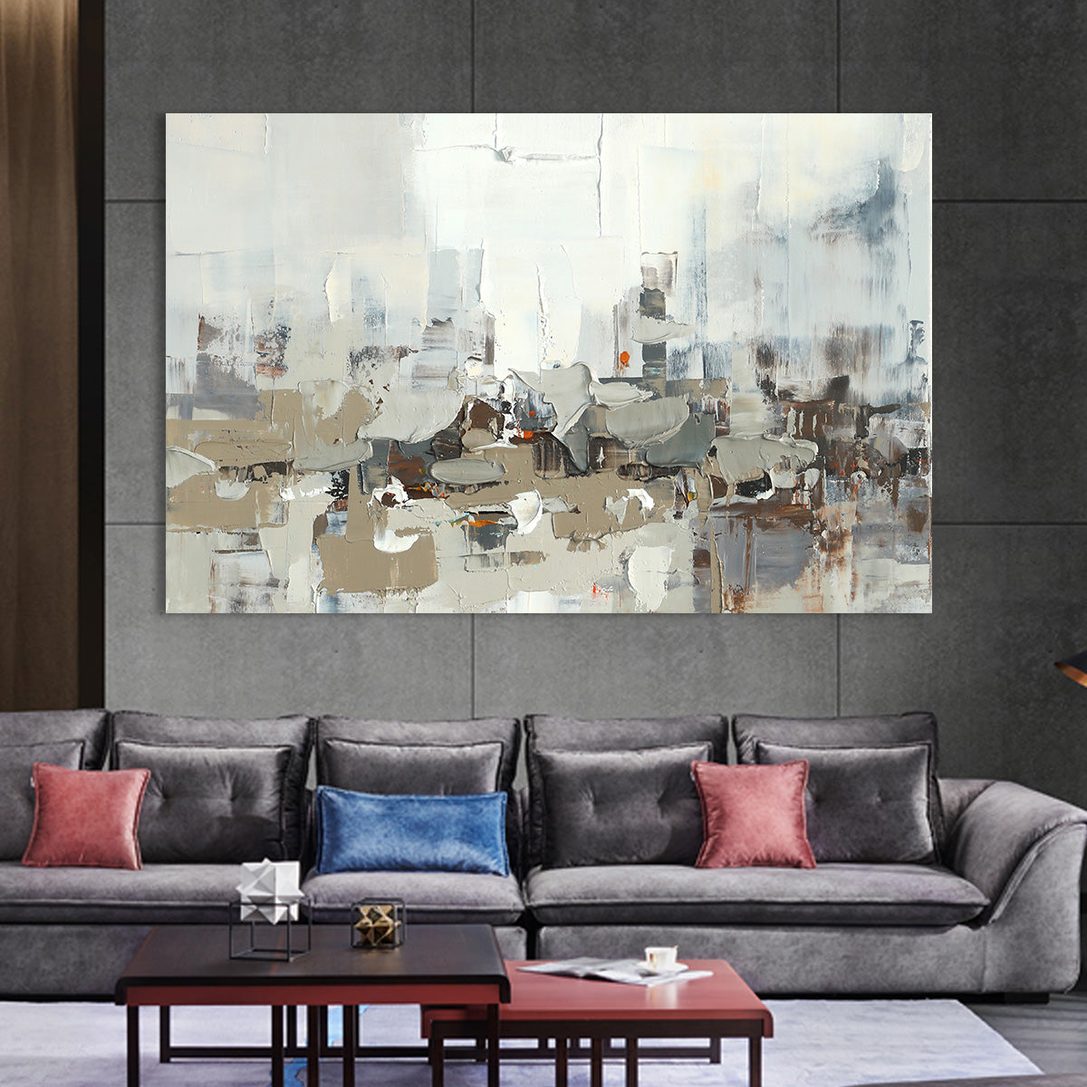 Cityscape Serenity Abstract Canvas