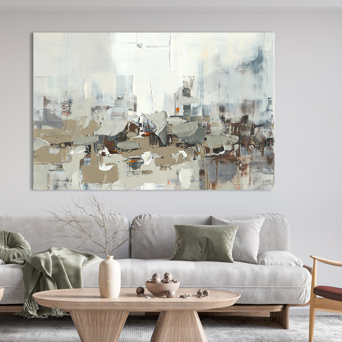 Cityscape Serenity Abstract Canvas